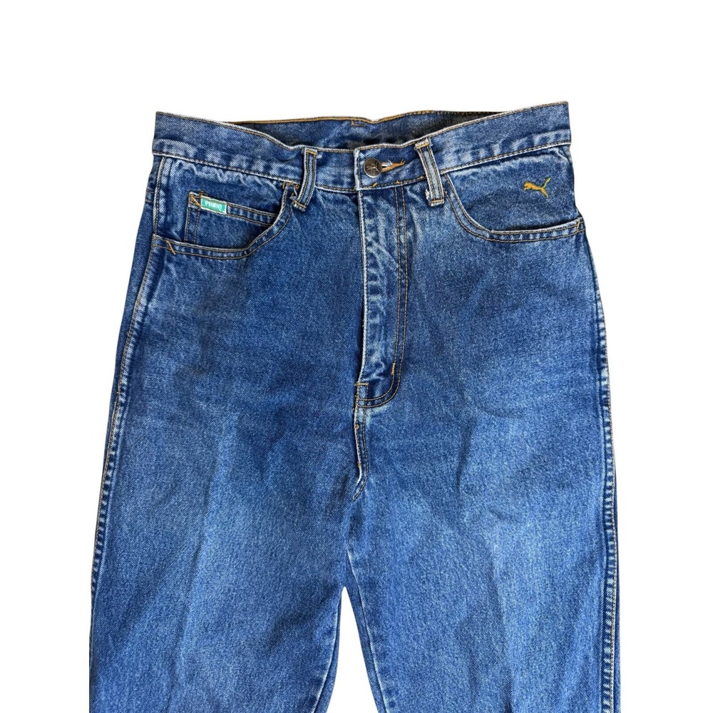 🔥Vintage Y2K Puma Mom Jeans High Rise Dark Wash‎ Size 29 - Picture 3 of 9